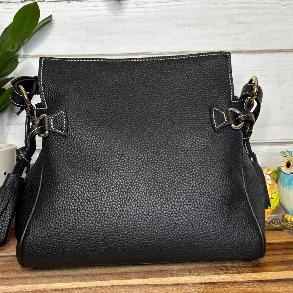 Dooney & Bourke Black Tassel Shoulder Bag - Picture 8 of 13